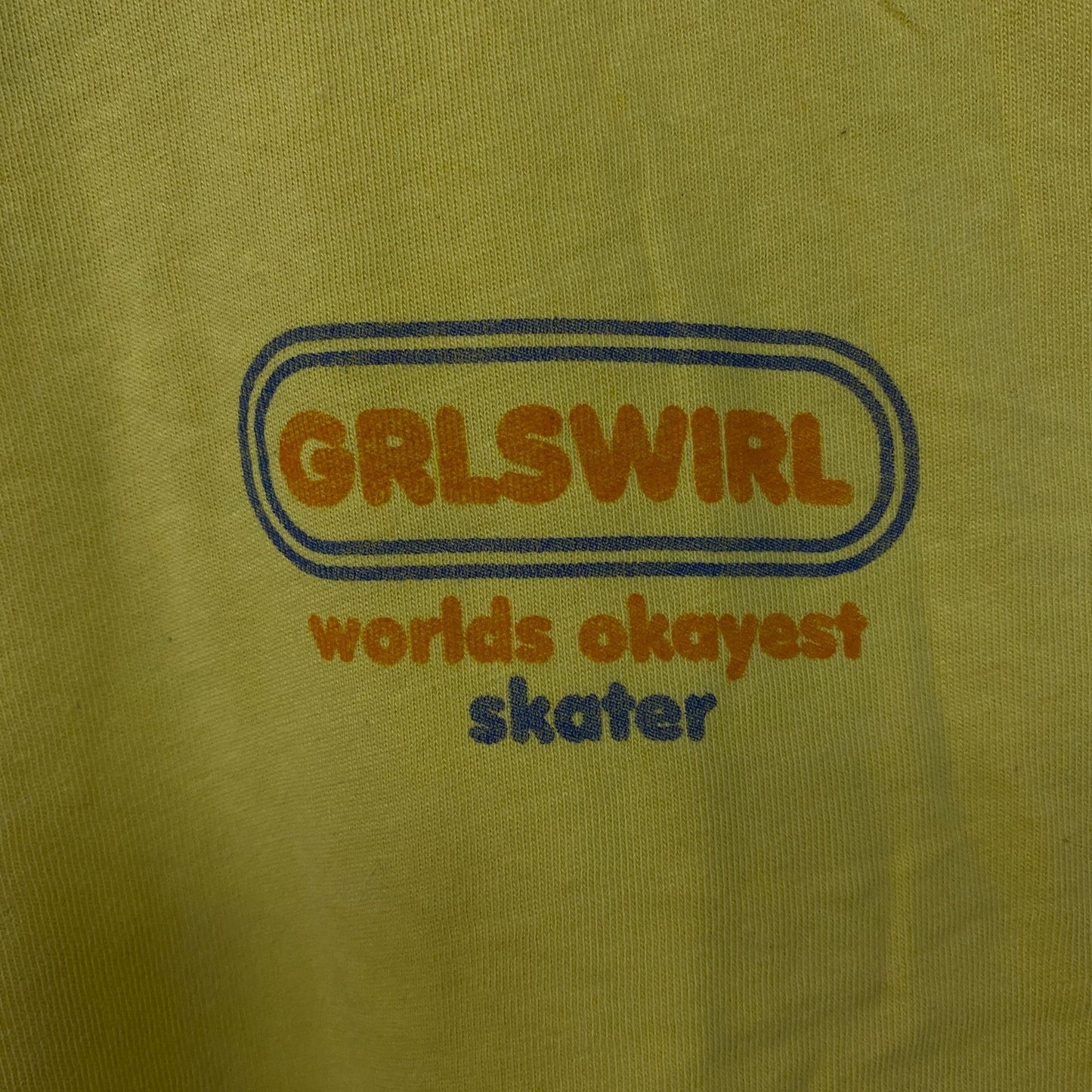 Junk Food Clothing GrlSwirl Skater Graphic Women's Vintage Style Tee XL