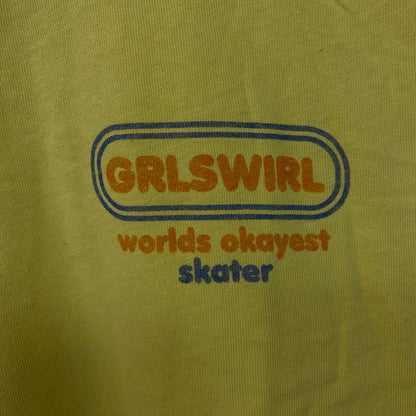 Junk Food Clothing GrlSwirl Skater Graphic Women's Vintage Style Tee XL