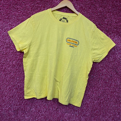 Junk Food Clothing GrlSwirl Skater Graphic Women's Vintage Style Tee XL