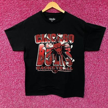 Chicago Bills Junk Food Clothing Chicago Bulls Break Through Graphic T-Shirt Medium