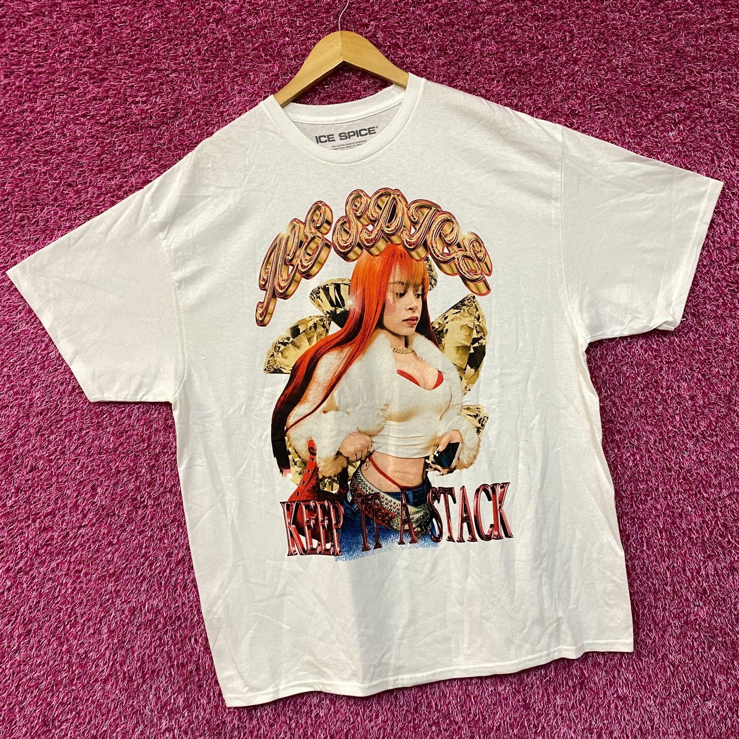 Ice Spice Princess Diana Keep It A Stack T-Shirt XL
