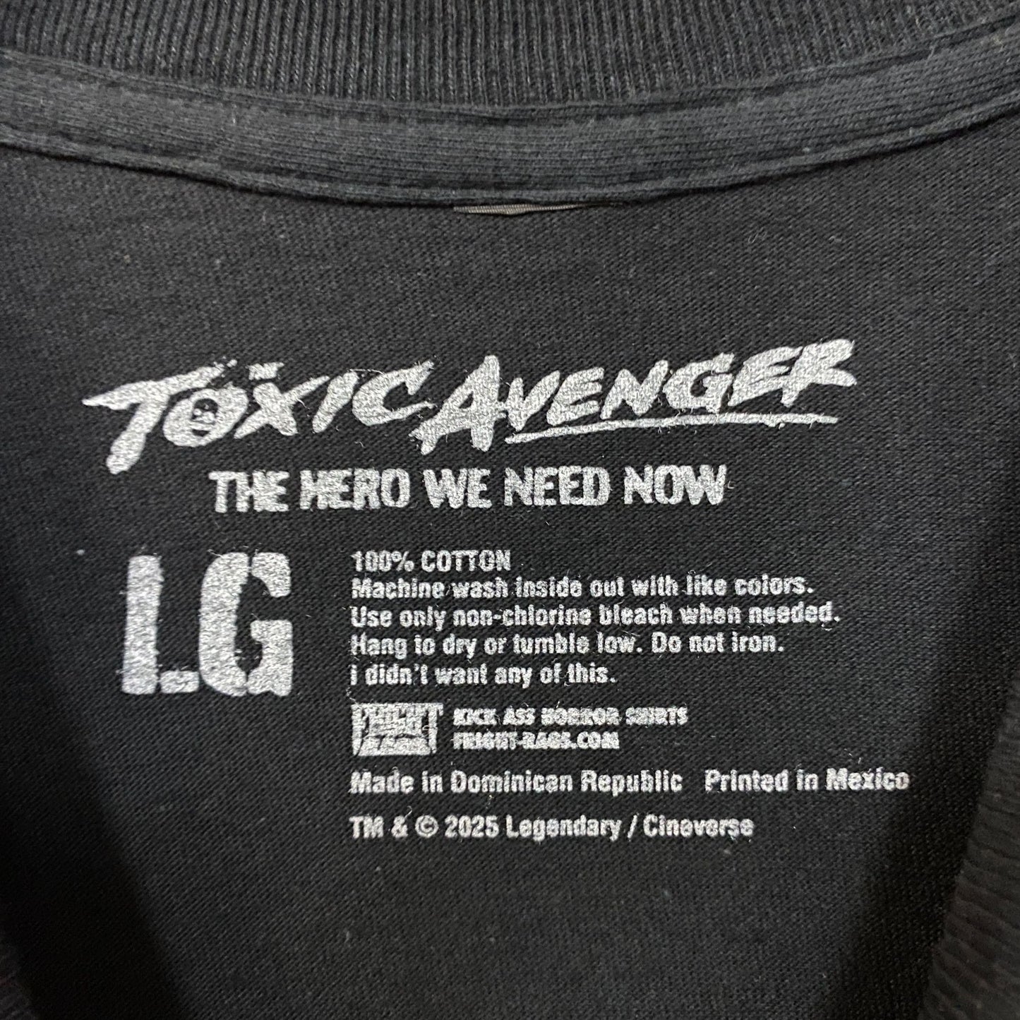 The Toxic Avenger: The Hero We Need Now T-Shirt Large