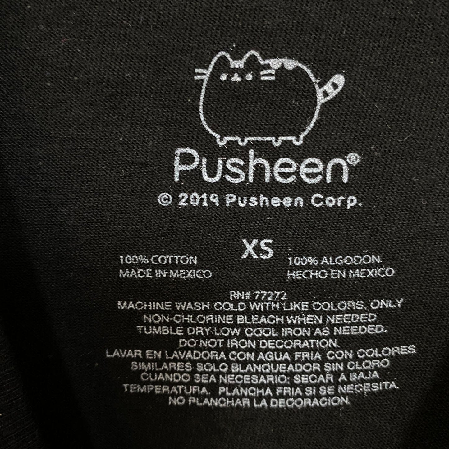 Pusheen Music Graphic Crop T-Shirt XS