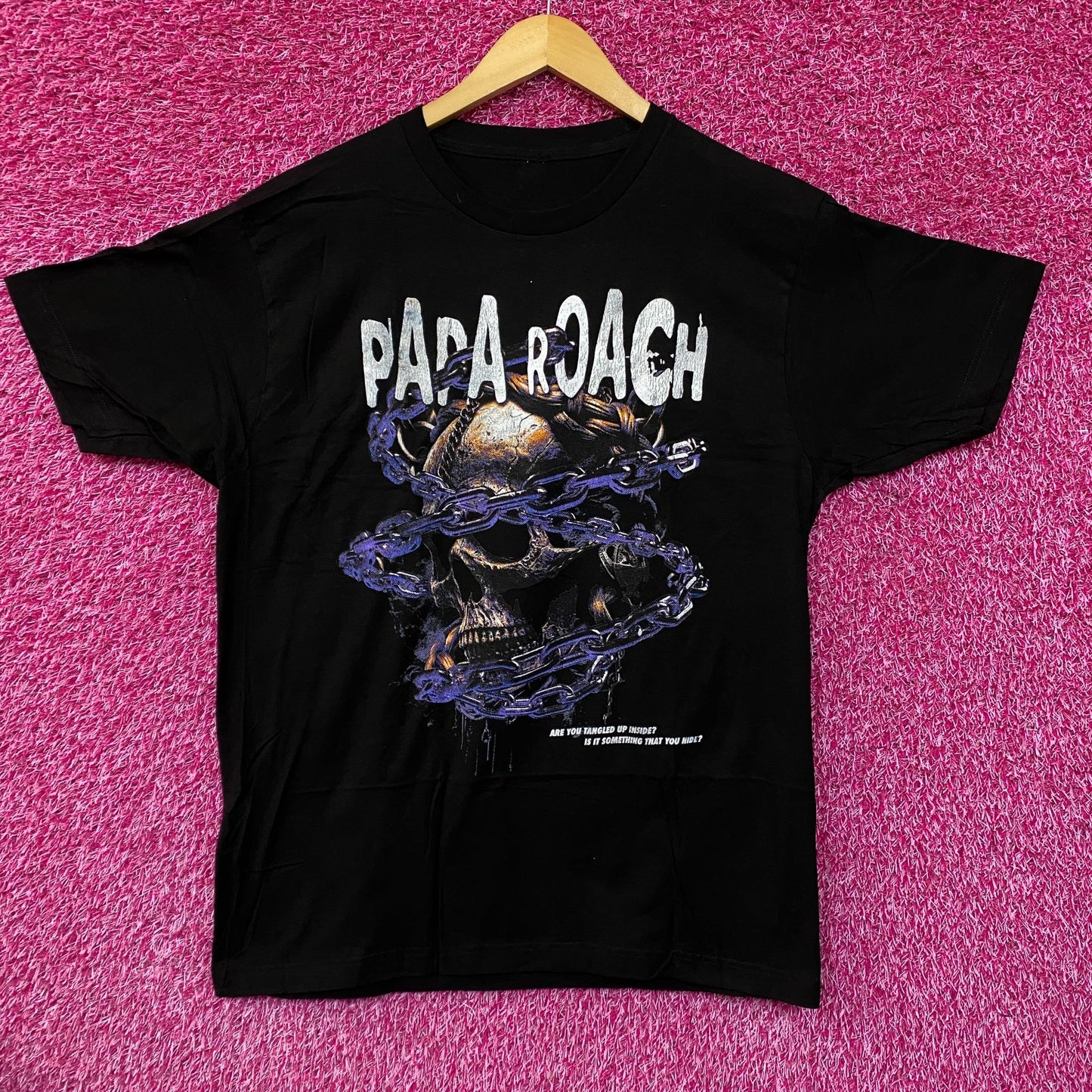 Papa Roach Rock Nu Metal Distressed Tshirt size large