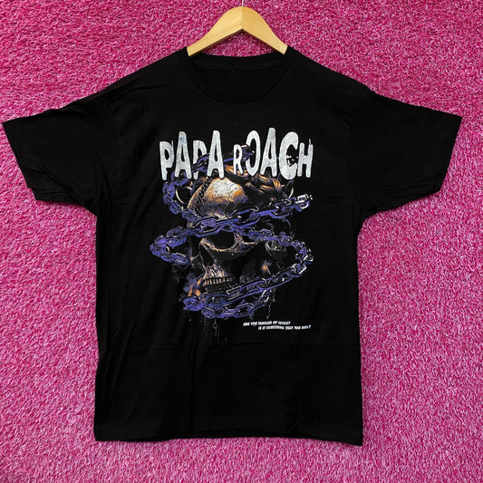 Papa Roach Rock Nu Metal Distressed Tshirt size large