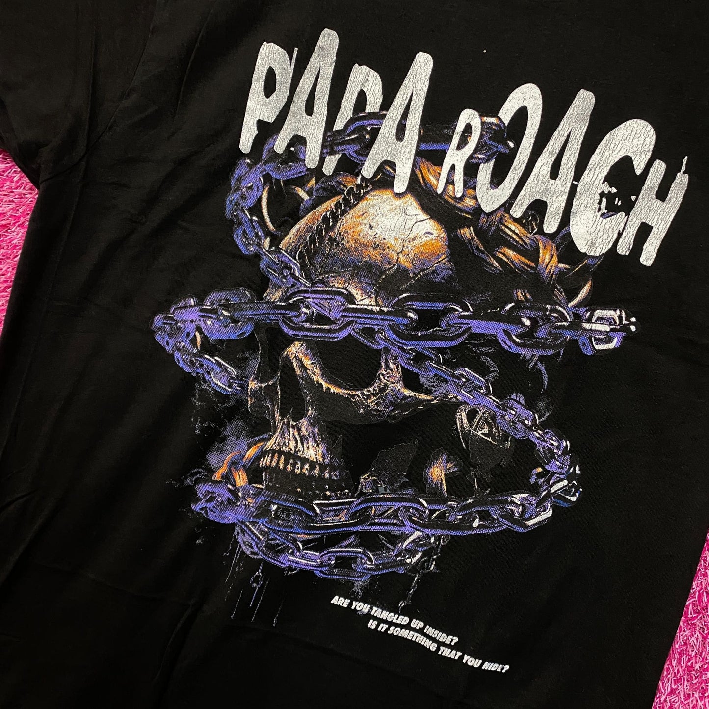 Papa Roach Rock Nu Metal Distressed Tshirt size large
