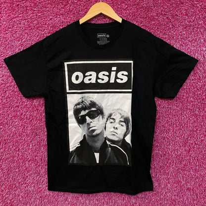 Oasis Noel & Liam Boxed Photo Rock Band T-Shirt Medium