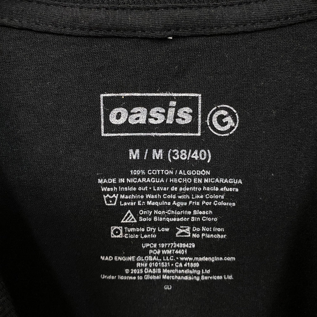 Oasis Noel & Liam Boxed Photo Rock Band T-Shirt Medium