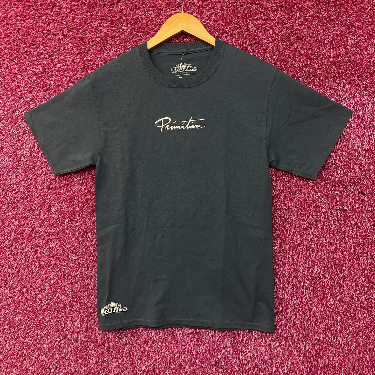 Primitive x My Hero Academia Shoto Todoroki Anime T-Shirt Small