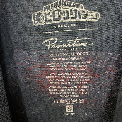 Primitive x My Hero Academia Shoto Todoroki Anime T-Shirt Small
