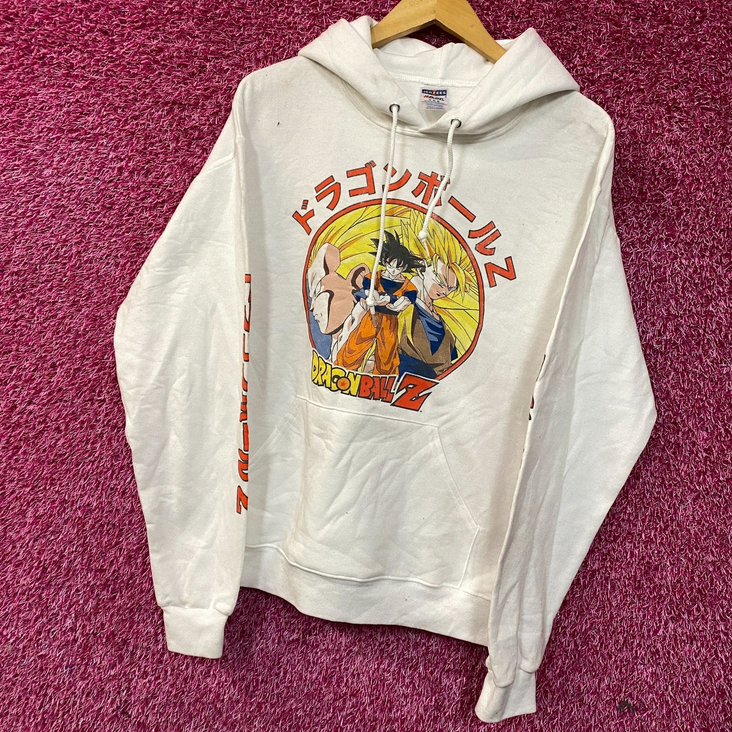 Dragon Ball Z Goku & Vegeta Super Saiyan Anime Graphic Hoodie Medium