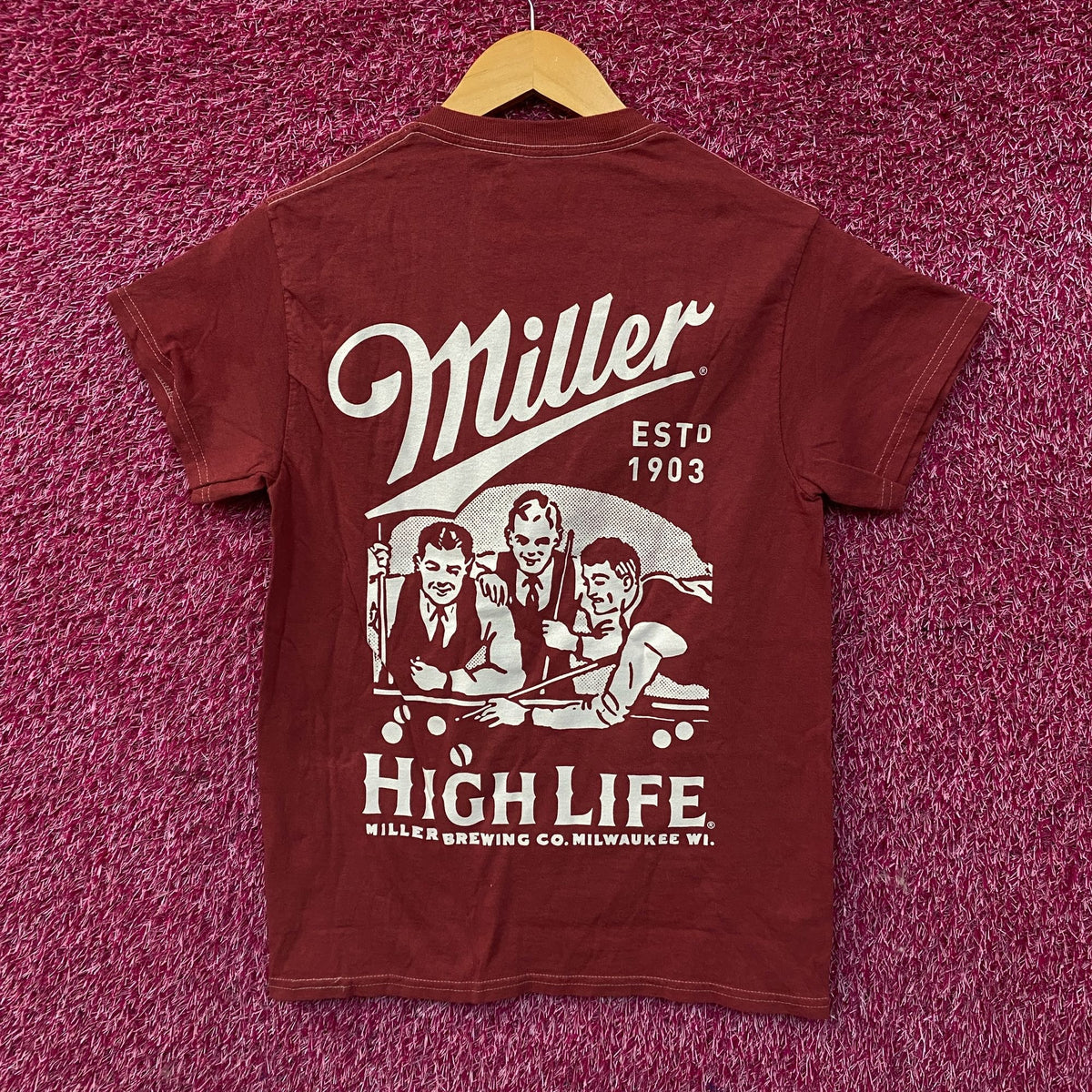 Miller High Life Pool Table Tshirt size Small