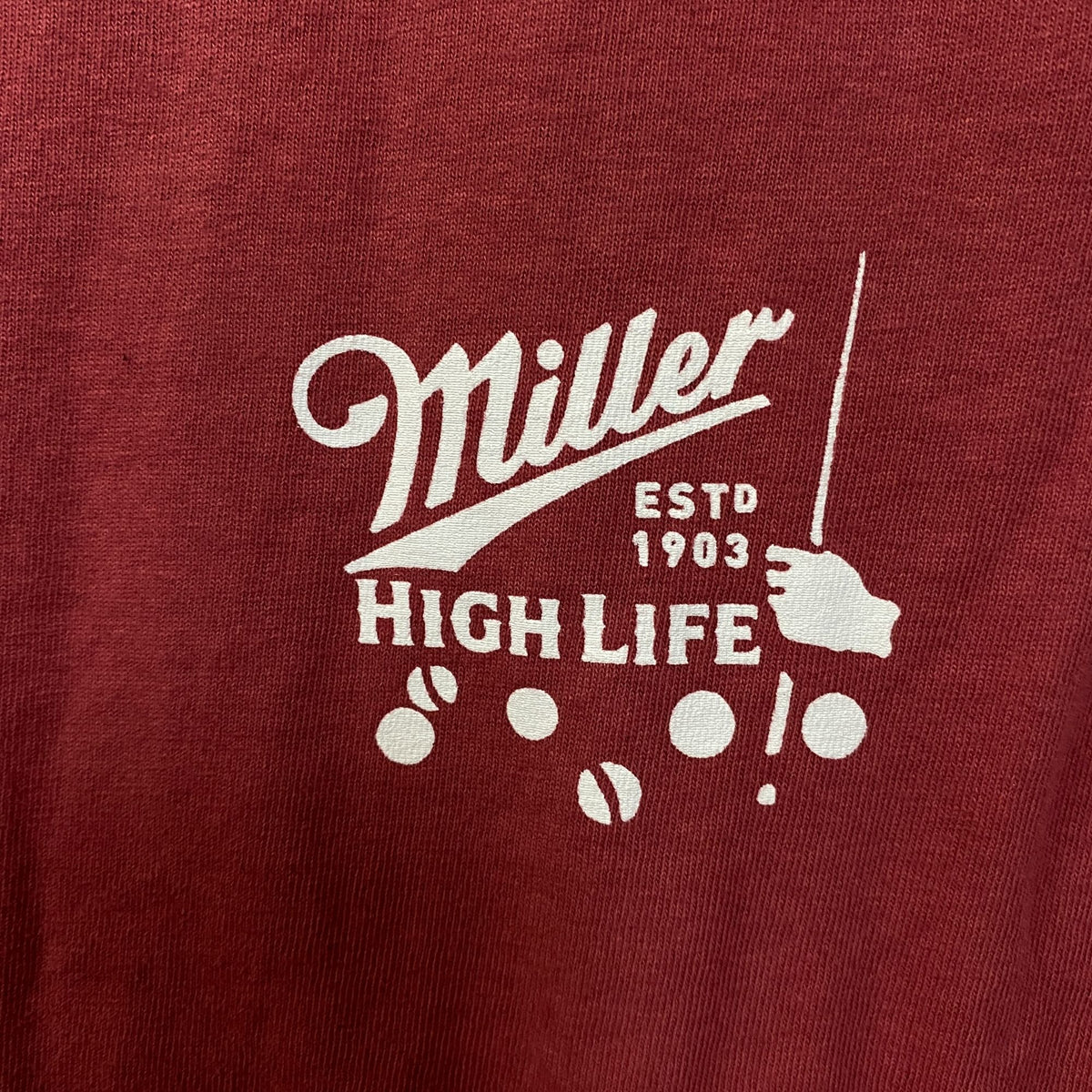 Miller High Life Pool Table Tshirt size Small