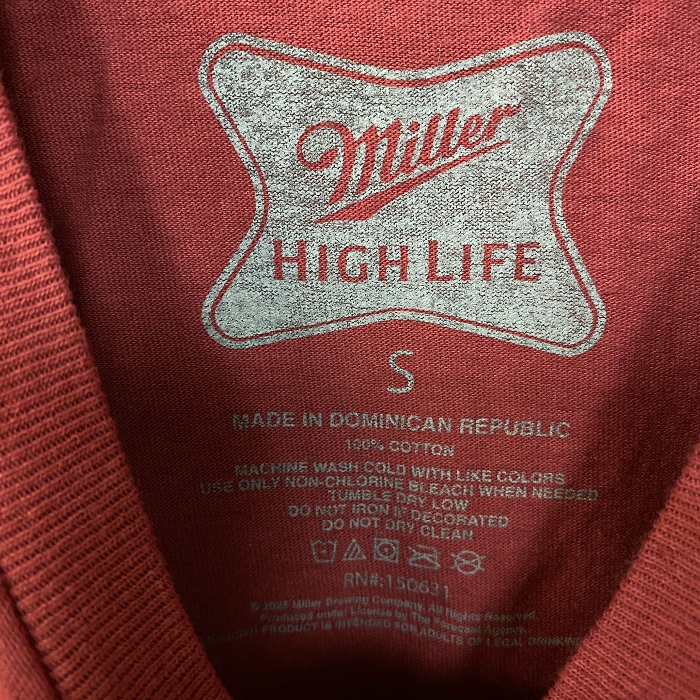 Miller High Life Pool Table Tshirt size Small