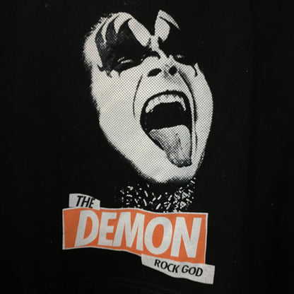 Kiss The Demon Rock God Rock Band Hoodie Small