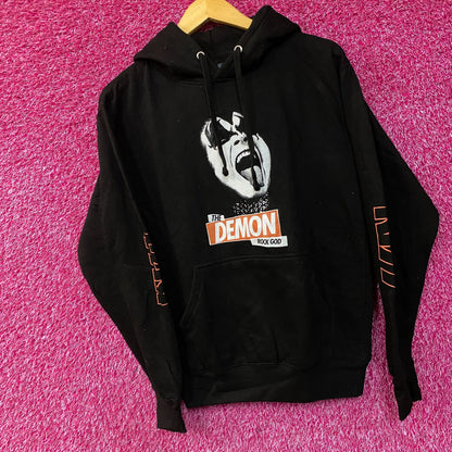 Kiss The Demon Rock God Rock Band Hoodie Small