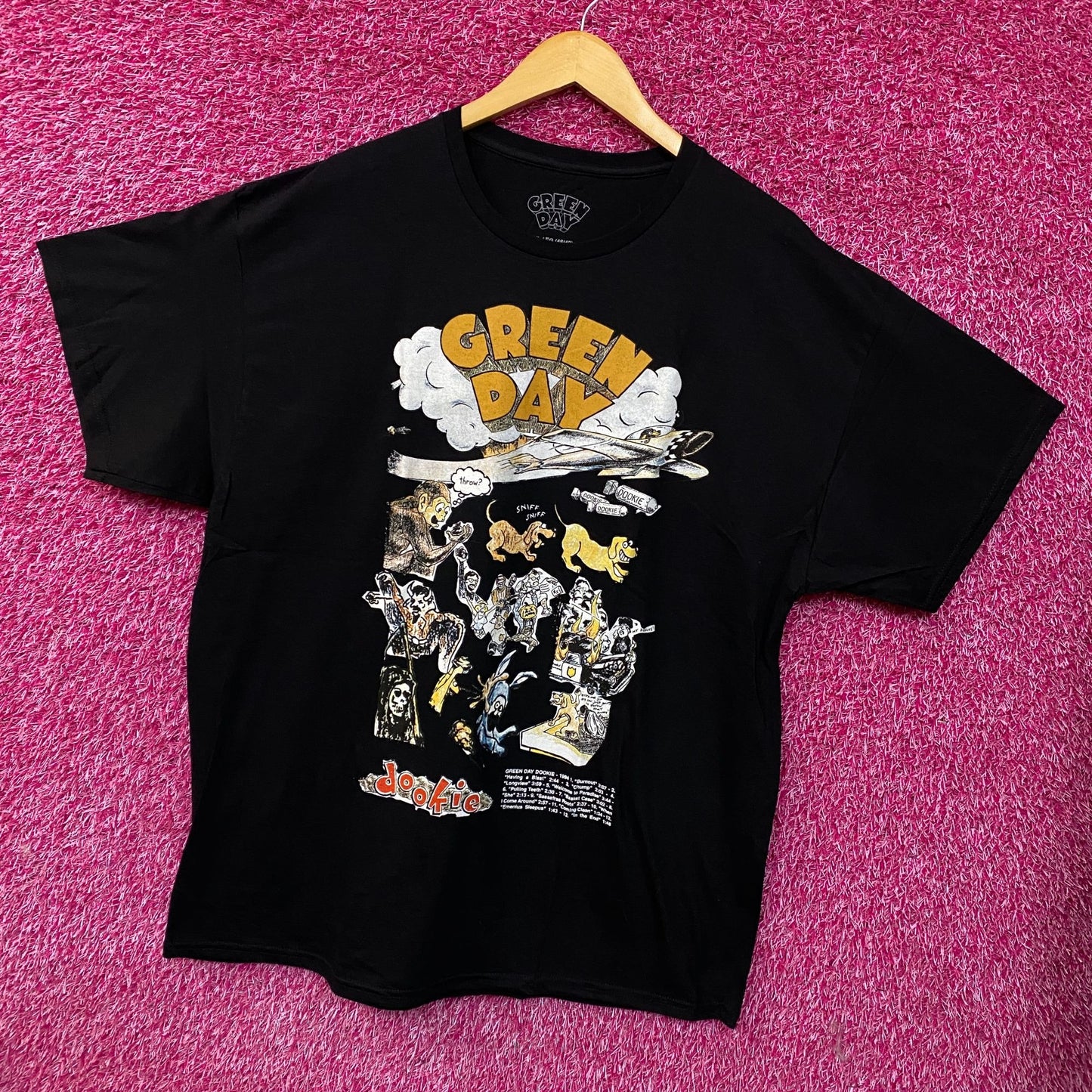 Green Day Dookie Album Cover Art Pop-Punk Rock Tee XL
