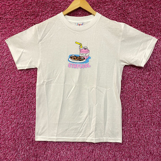 Staycool Milk Cookies Graphic Design T-Shirt Small