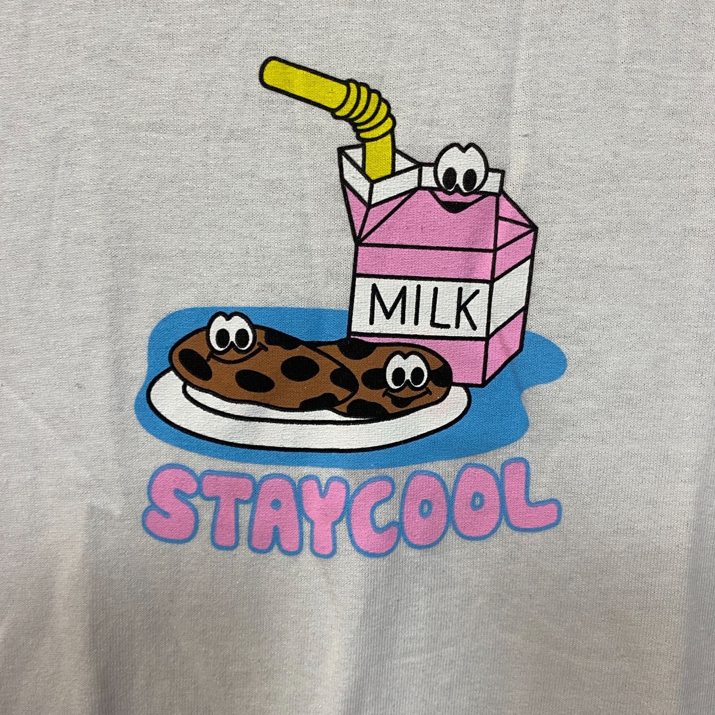 Staycool Milk Cookies Graphic Design T-Shirt Small