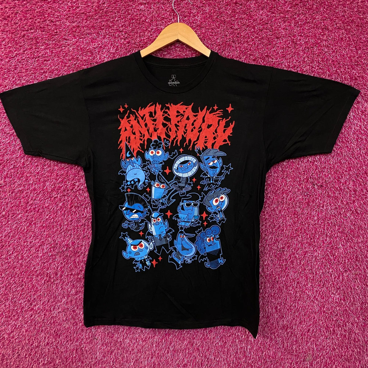 The Fairly OddParents Anti-Fairy Metal Graphic T-Shirt Large
