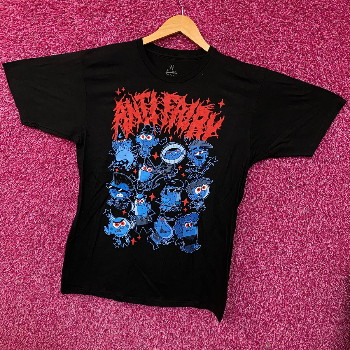 The Fairly OddParents Anti-Fairy Metal Graphic T-Shirt Large