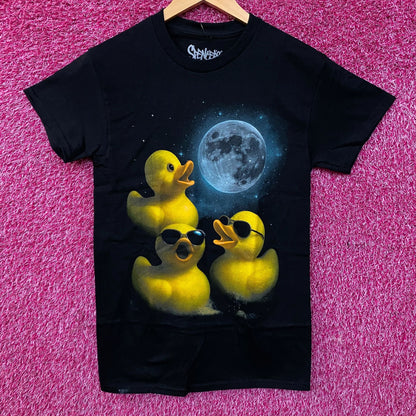 Spencer's Three Rubber Duck Moon Graphic T-Shirt Small