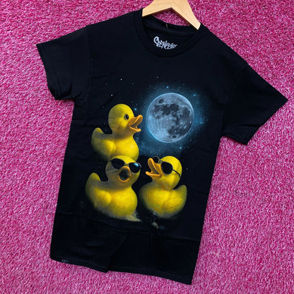 Spencer's Three Rubber Duck Moon Graphic T-Shirt Small