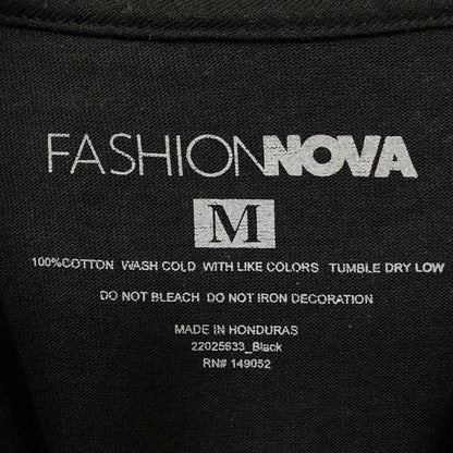 Fashion Nova Good Vibes Only Graphic T-Shirt Medium