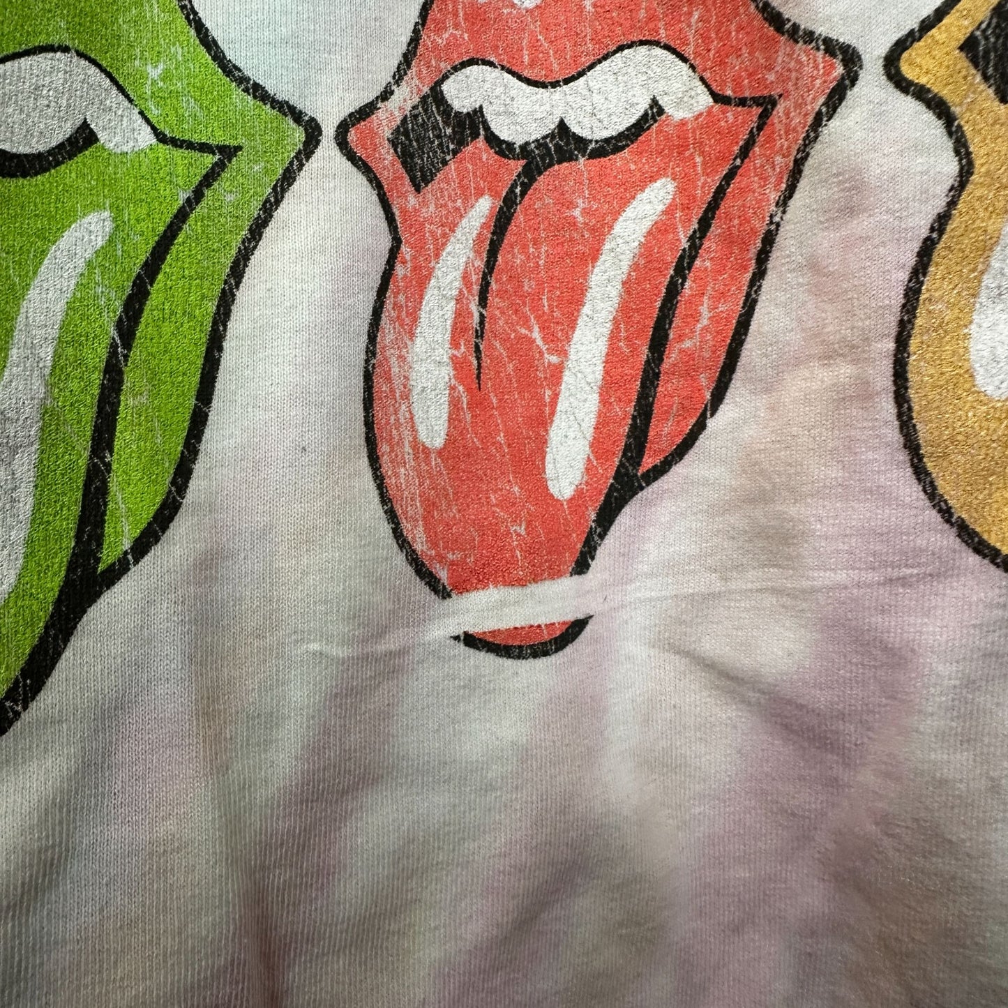 The Rolling Stones pastel tie dye Rock Tshirt size medium