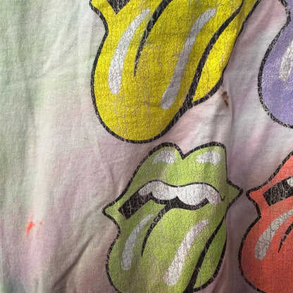 The Rolling Stones pastel tie dye Rock Tshirt size medium