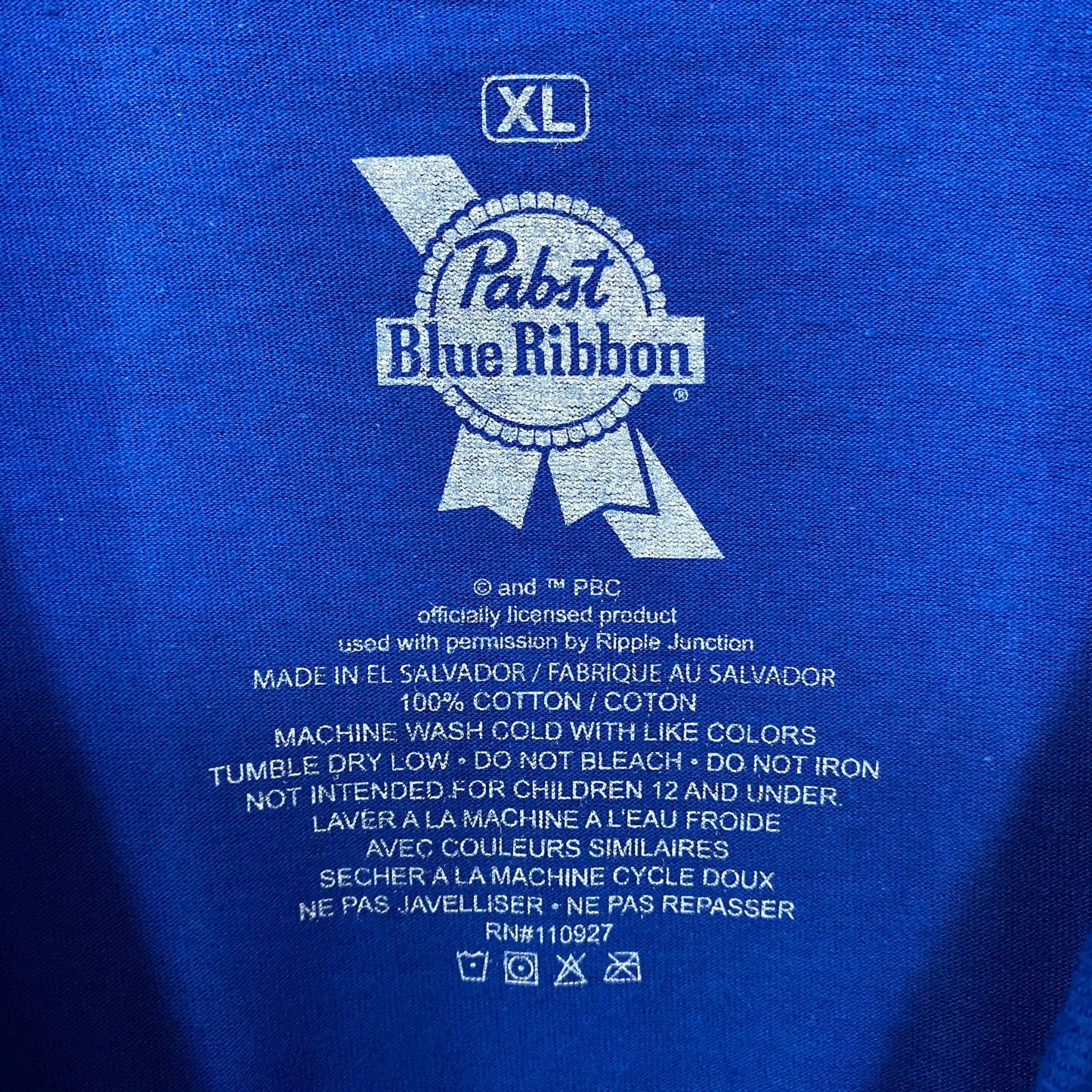 Pabst Blue Ribbon Racing 1844 Promo T-Shirt XL