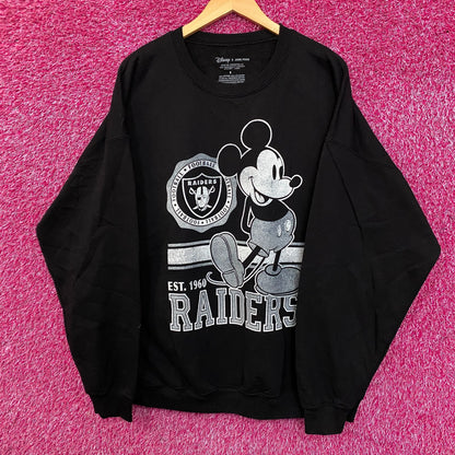 Junk Food X Las Vegas Raiders Black Oversized Crewneck size Small