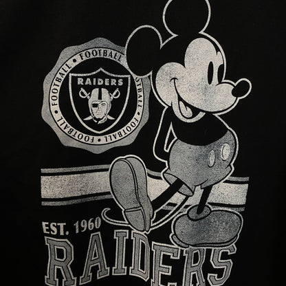 Junk Food X Las Vegas Raiders Black Oversized Crewneck size Small