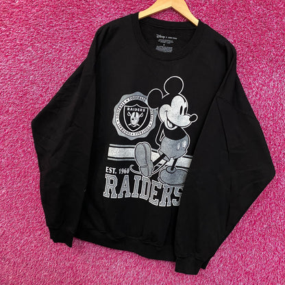 Junk Food X Las Vegas Raiders Black Oversized Crewneck size Small