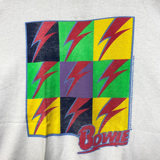 David Bowie Starman Bolt Pop Art Oversized Rock Tee L