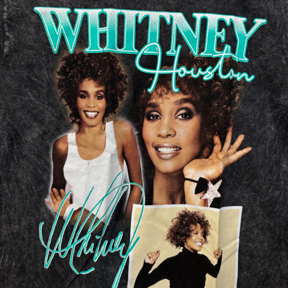 Whitney Houston Self-titled Album Art Collage R&B Pop Tee S