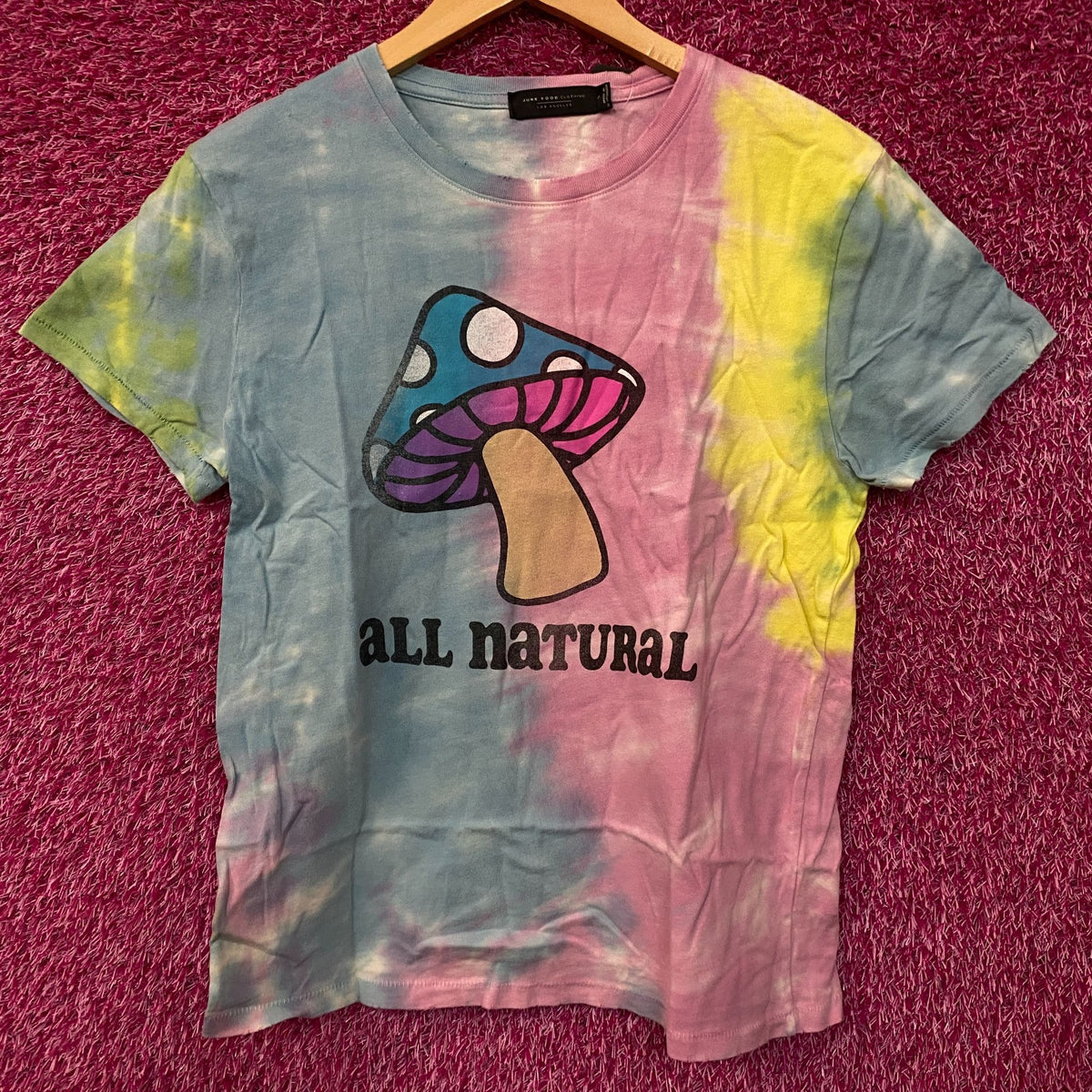 All natural Mushroom Tiedye Tshirt Small