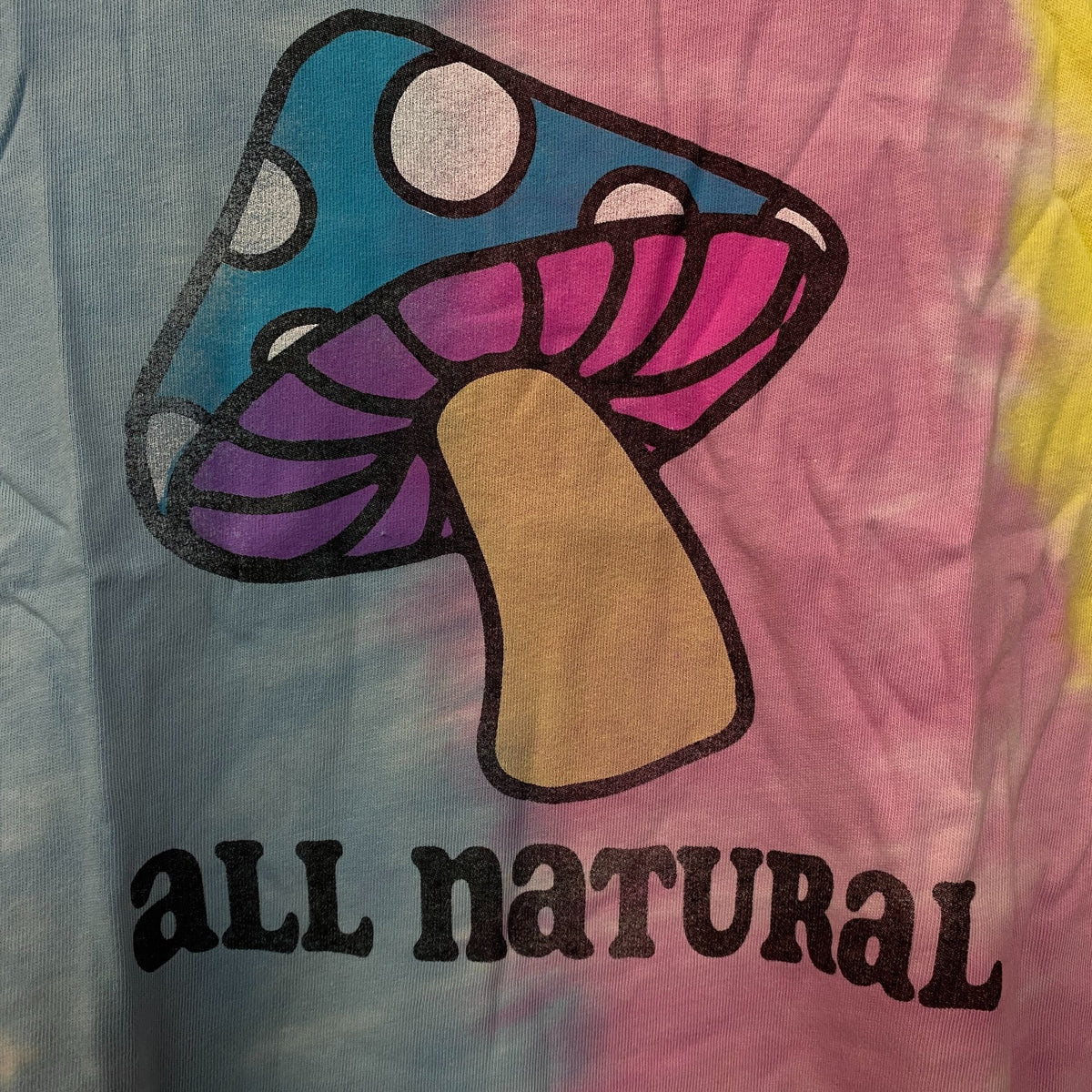 All natural Mushroom Tiedye Tshirt Small