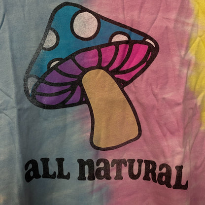 All natural Mushroom Tiedye Tshirt Small