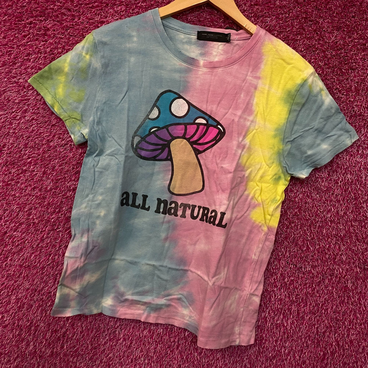 All natural Mushroom Tiedye Tshirt Small