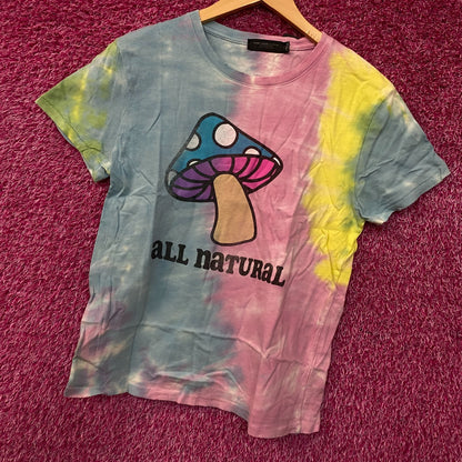 All natural Mushroom Tiedye Tshirt Small