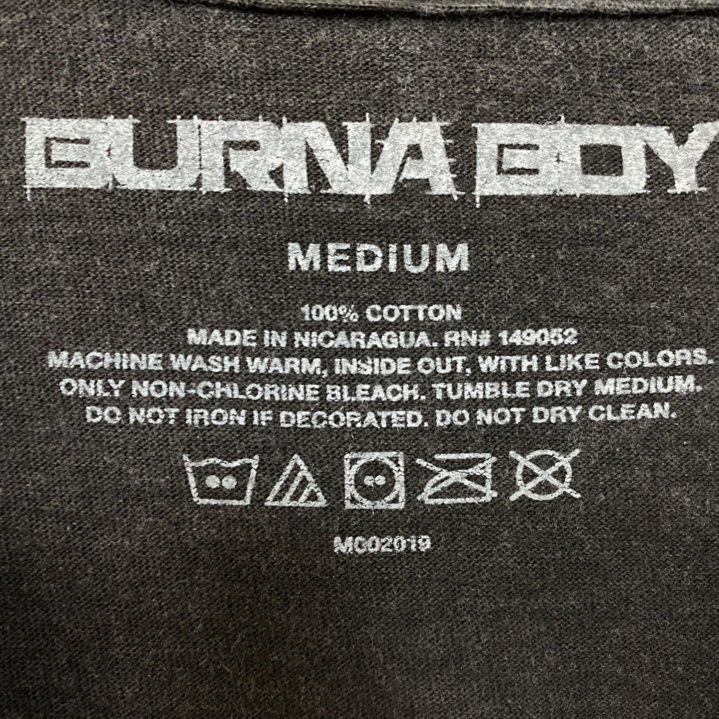 Burna Boy I Told Them Tour Graphic Design T-Shirt Medium