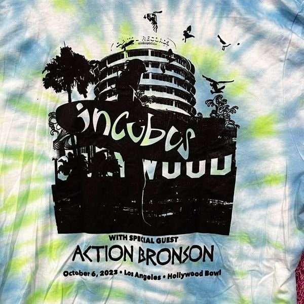 Incubus and Action Bronson at The Hollywood Bowl Tour Tee 2x
