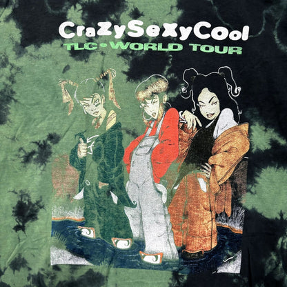 TLC Crazy Sexy Cool World Tour Animated Hip Hop Tie Dye L