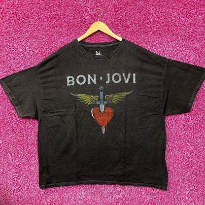 Bon Jovi You Give Love a Bad Name Heart and Dagger T-Shirt 2XL