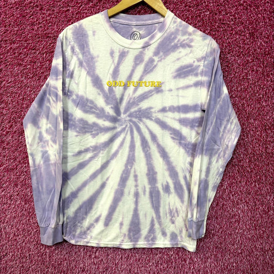 Odd Future Embroidered Spell-Out Long Sleeve Tie Dye S