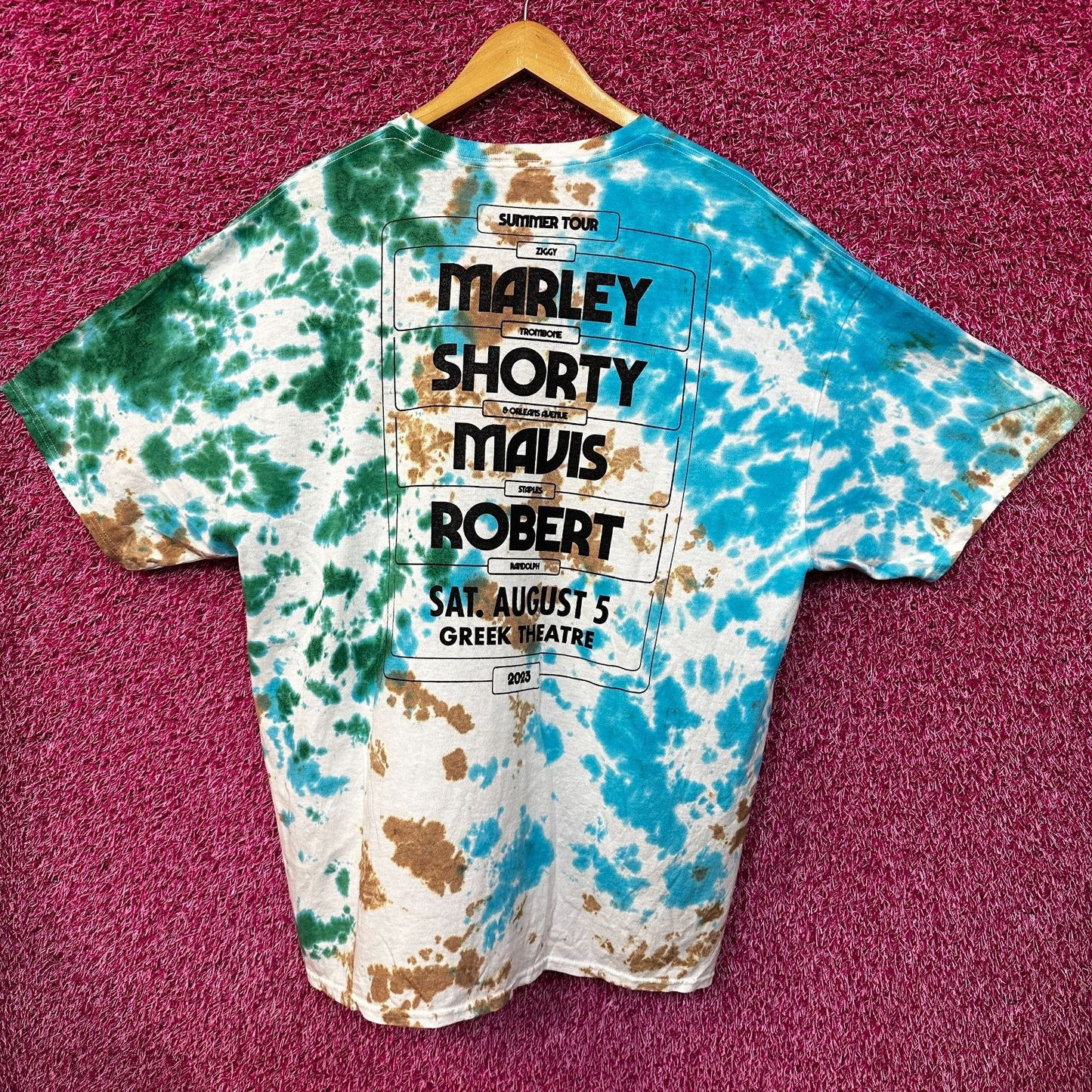 Ziggy Marley Reggae Tie Dye Tour Tshirt size 2X