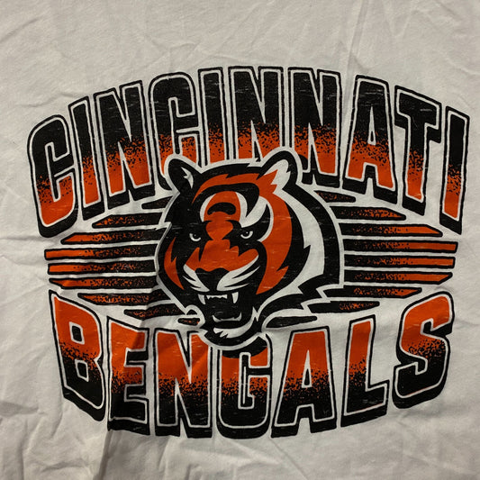 Junk Food Clothing NFL Cincinnati Bengals Cropped Sleeveless T-Shirt Medium