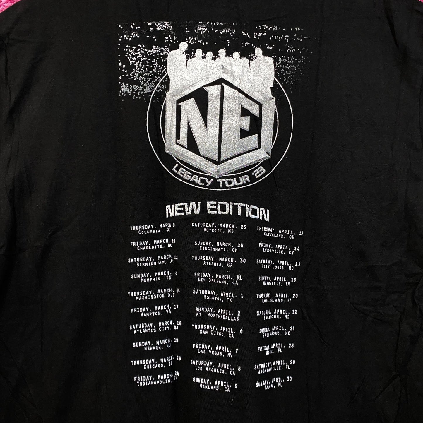 New Edition Self-titled Album Art 2023 Legacy Tour Tee 2X