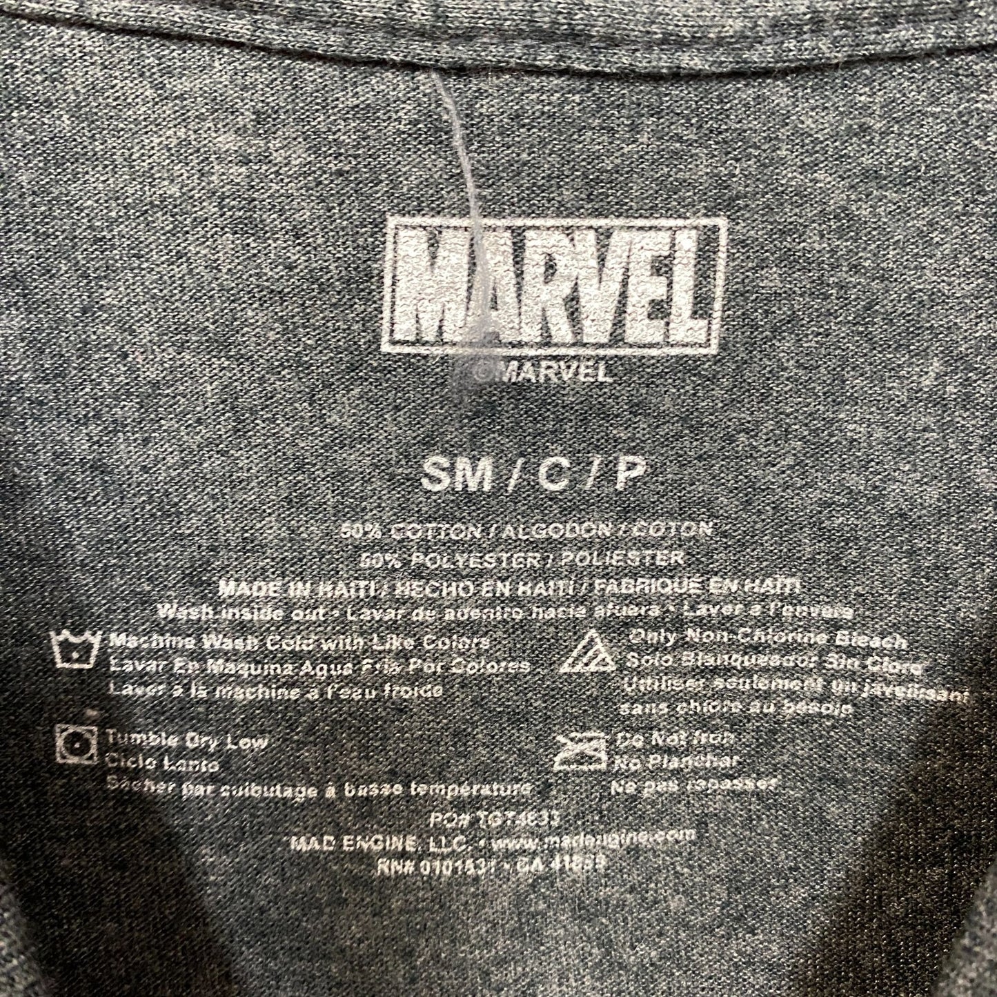 Marvel Comic Periodic Table Super Hero Tshirt Size Small